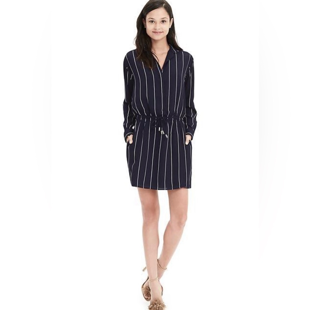Banana Republic NWT pinstripe Shirt Dress 0